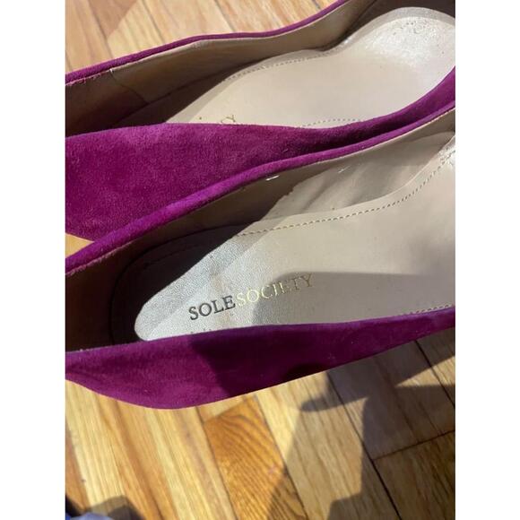 Sole Society LAYLA Suede Platform vibrant vintage y2k block Multi retro pumps - Picture 8 of 9